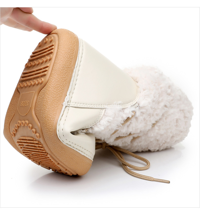 Women's Snow Boots With Lamb Wool Lining For Winter Comfort_voghion.com