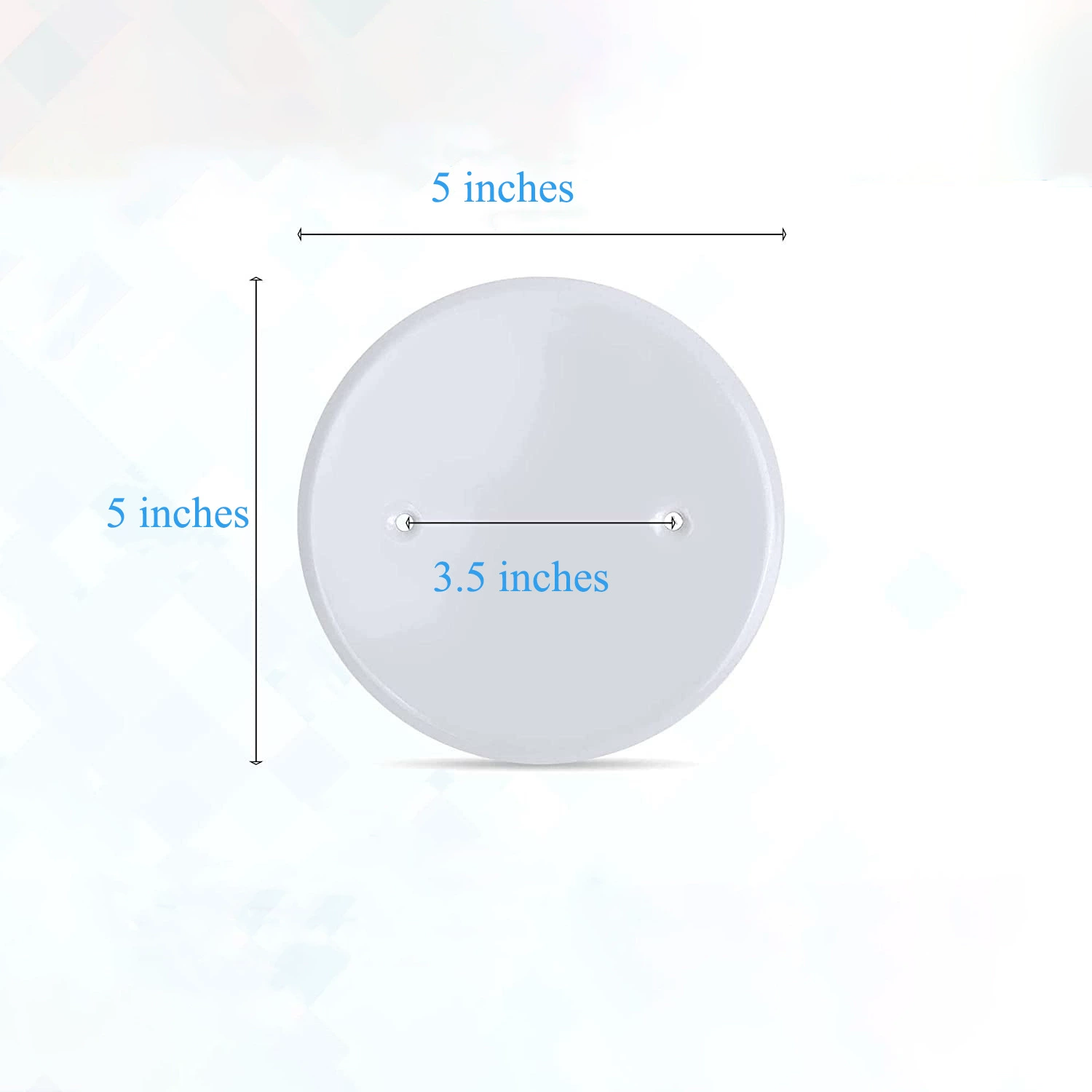 Новая крышка распределительной коробки, потолочная/настенная крышка, металлическая оцинкованная пластина, круглая, оптовая продажа через границу