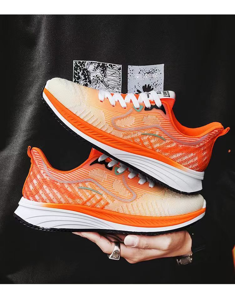 Scarpe da tennis da uomo Scarpe in pelle Sneakers Suola in gomma Calzature imbottite leggere e traspiranti_voghion.com