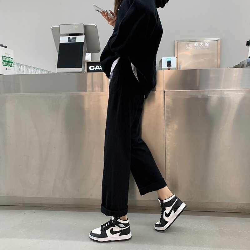 High-Waisted Wide-Leg Jeans for Women 2022 Trendy Slimming Straight Casual Loose Pants for Petite Figures