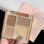 四色修容盘高光修容一体盘哑光提亮面部闪粉立体平价学生性价比