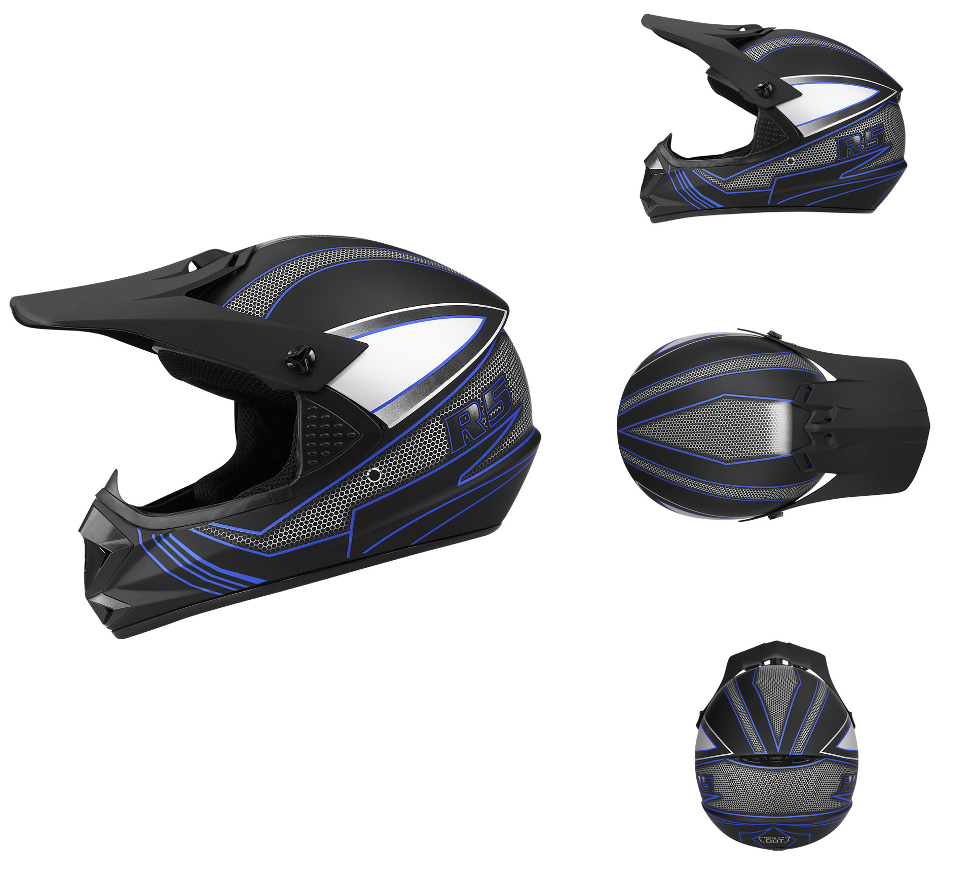 파란색과 검은 색