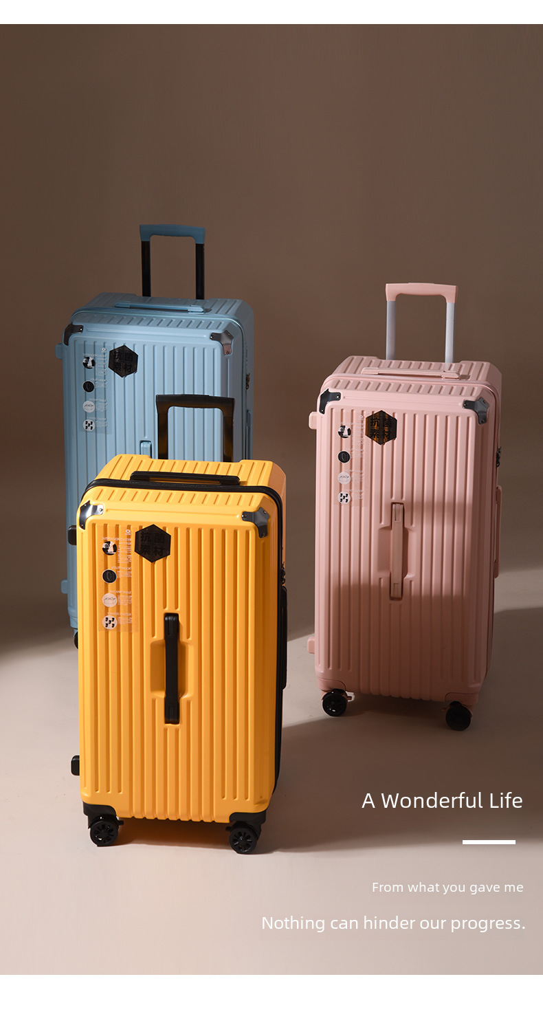 Large Capacity Student Trolley Case 28 Inch Brake Universal Wheel Luggage for Men and Women Password Zipper Suitcase 32