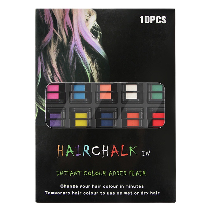 Peine desechable para tinte de cabello tipo tiza, aplicador de color temporal, ideal para Amazon transfronterizo