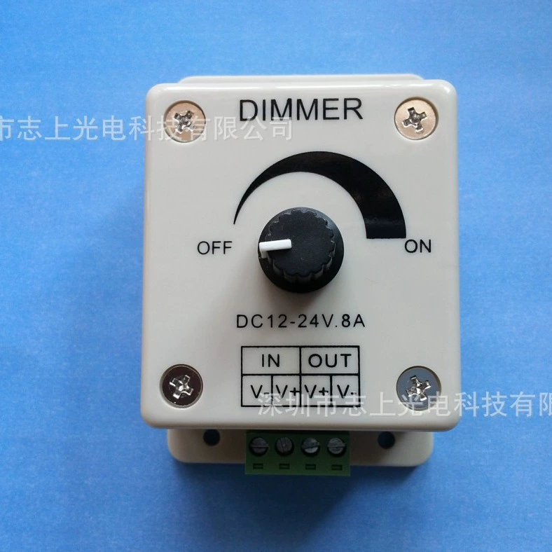 Ручная ручка диммера 8A СВЕТОДИОДНЫЙ монохромный пластиковый переключатель 12-24 В светодиодный диммер PWM безэлектродное затемнение