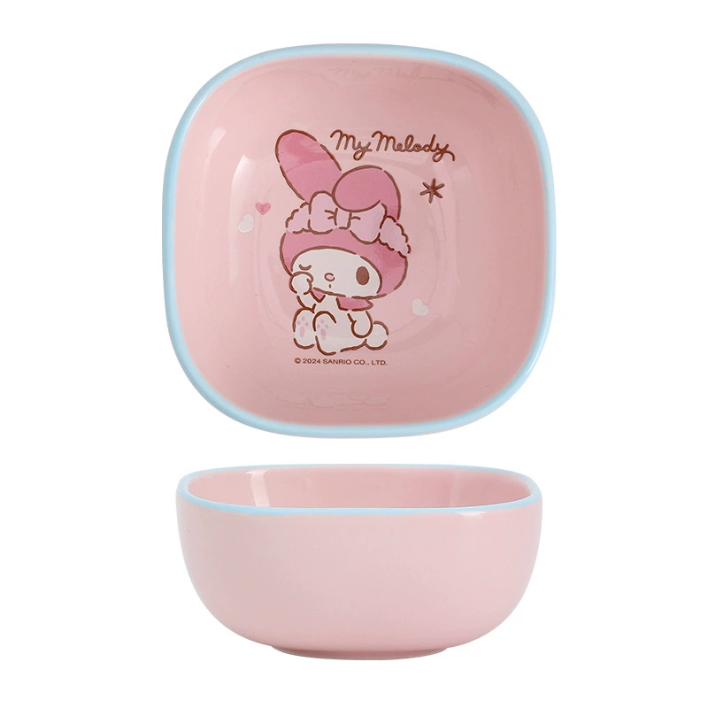 Детская чаша с персонажами Sanrio (Hello Kitty и др.), 9×9×4,2 см, 4 цвета