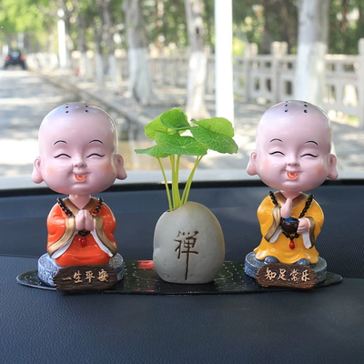 Car ornaments Buddha creative: Car ornaments - life-of-peace-zen-bottle-contentment