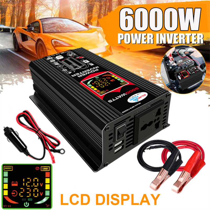 InVerter ConVerter 12V to 220V/110V300W Smart Car InVerter Cross-border Standard 3000W Dual USB