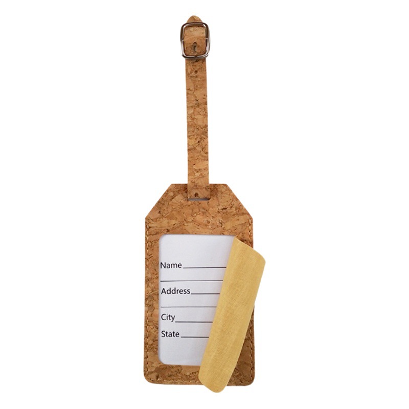 Cork Passbook Holder Bag Luggage Tag Cork passport Holder and luggage Tag Set