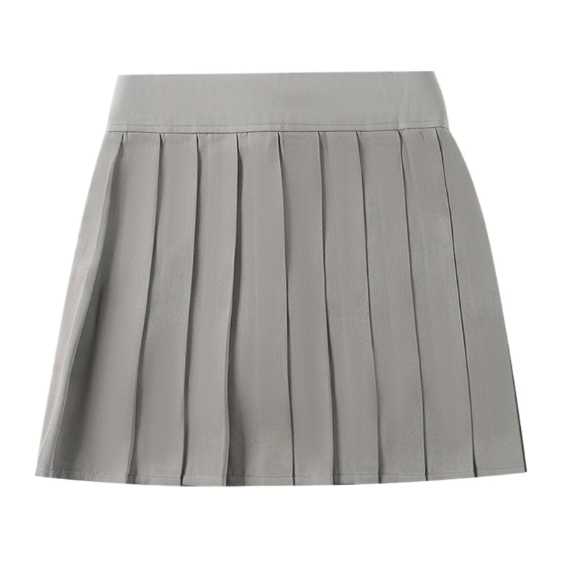 В наличии Японская плиссированная юбка Macaron сплошной цвет высокой талией юбка с подкладкой брюки