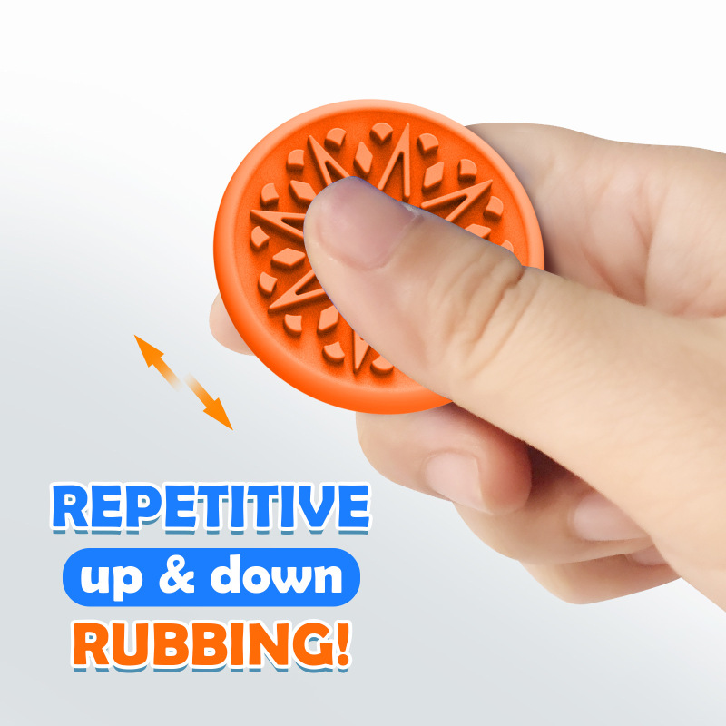 跨境新品Fidget Toys儿童感官石 儿童解压玩具柔软硅胶纹理担忧石|undefined