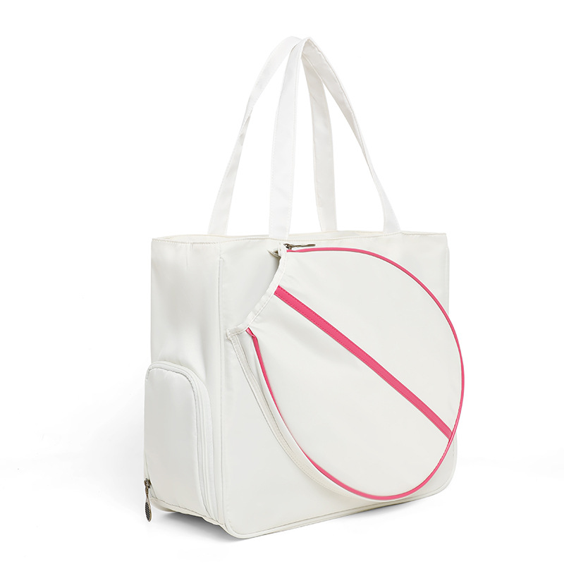 Bolsa de tenis de gran capacidad bolsa de almacenamiento bolsa de pelota de juego de alto valor facial bolsa de bádminton de hombro de hombro de hombro para mujeres al aire libre image 4