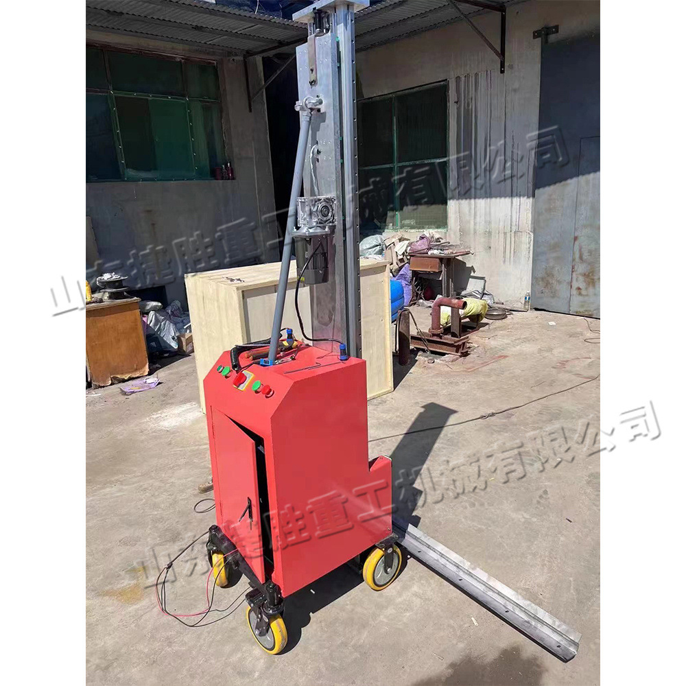 Decoración doméstica raspadora automática de masilla de cal máquina de pared de pasta pequeña máquina de raspadora de mortero de cemento de rueda