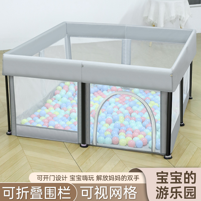 Children's Play Fence, One-Click Opening and Closing, Installation-Free, Foldable Infant Home Guardrail, Baby Crawling Fence