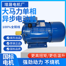 单相纯铜电机大马力单相电动机220伏国标单相电机YC80B-2 0.55KW