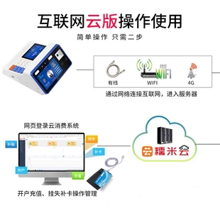 J8 Face Recognition Payment Canteen Desktop Scan Code Swipe Card Charging Meal Vending Machine Canteen Face Consumption Machine Swipe School G3