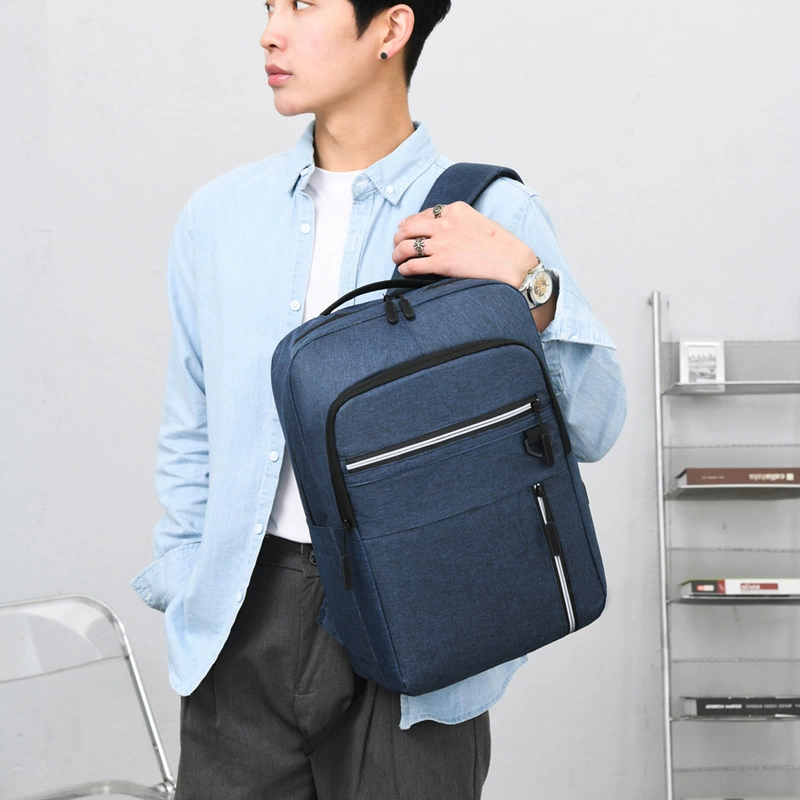 Laptop, capacious backpack for leisure, business version, worn on the shoulder
