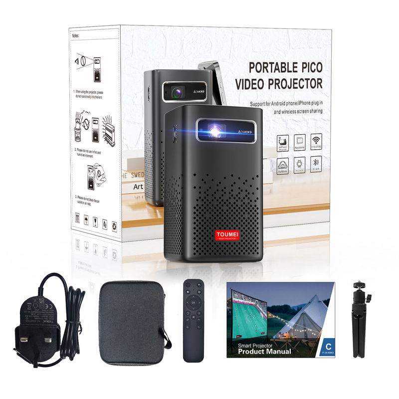 プロジェクターホーム c900 ポータブル内蔵バッテリー 4K 超高精細オートフォーカス dlp プロジェクター ソース工場|undefined