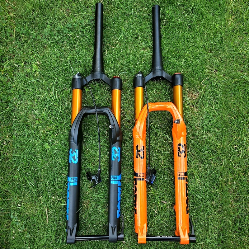 Передняя вилка оси ствола горного велосипеда 27,5 29 дюймов демпфирующий замок из магниевого сплава позвоночная трубка воздушная вилка поколения