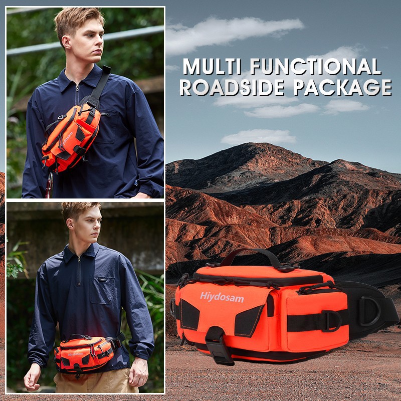 Cycling waist bag, multifunctional motorcycle bag, outdoor leisure crossbody bag, small item storage shoulder bag, travel bag for cycling