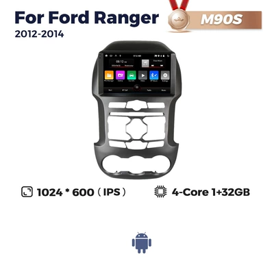 Suitable for Ford Ranger 2011-2014 Ford F250 Car Central Control Android Navigation Top Style (DVD Navigation) - m90s-1-32-quad-core-wifi-edition