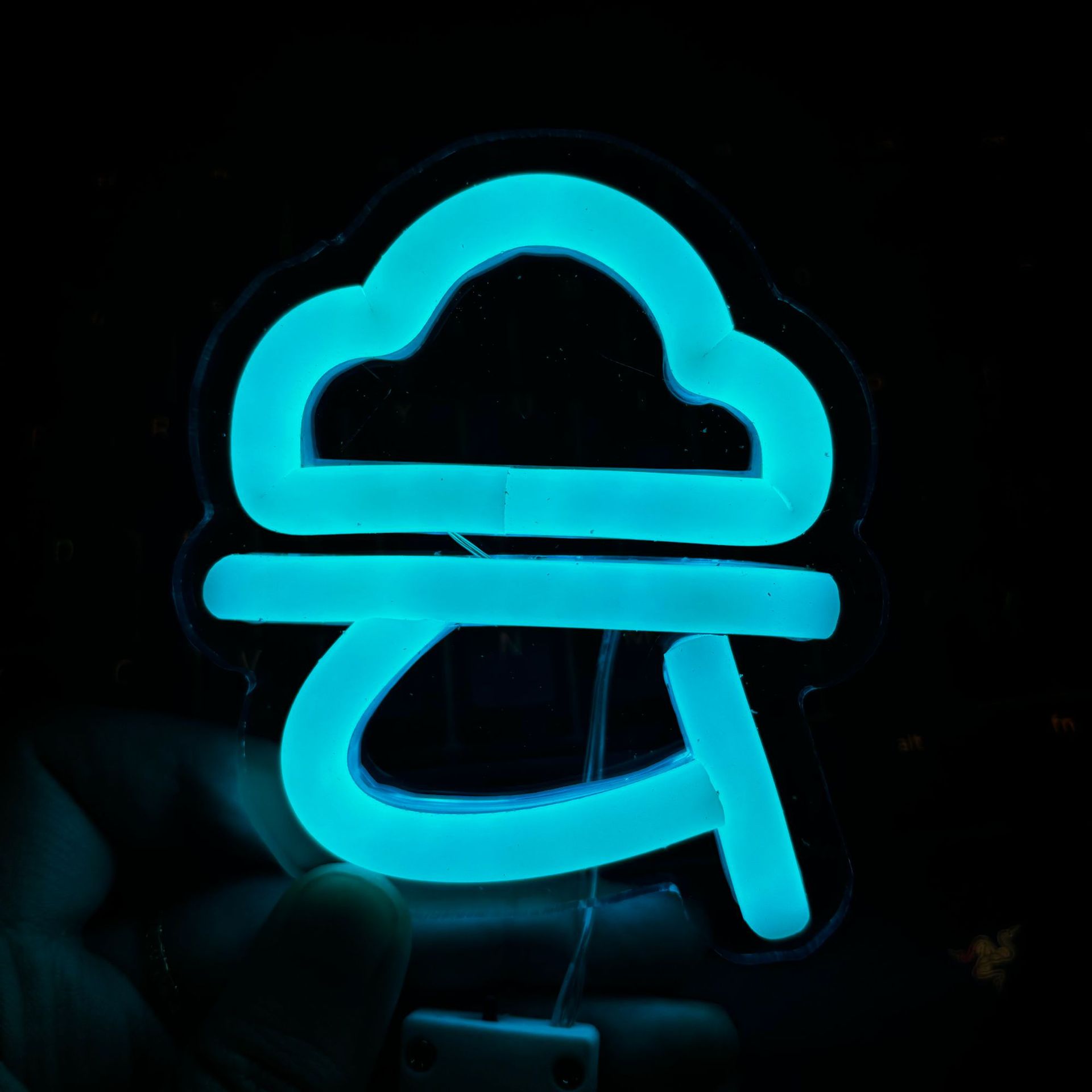 李云霄应援手机背夹霓虹灯LED迷你粉丝应援灯牌手举接机发光牌