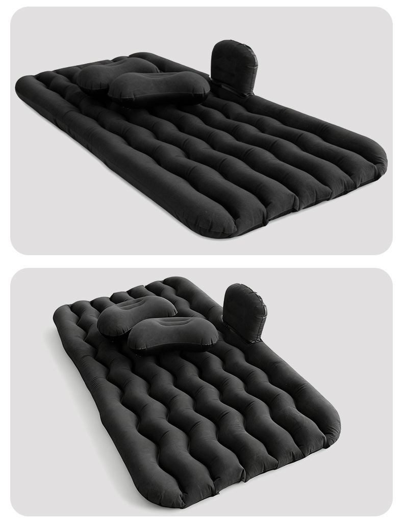 Cross-Border Universal Car Inflatable Bed, Car Rear Seat Air Mattress, Foldable Sleeping Inflatable Mattress, Travel Car Mattress