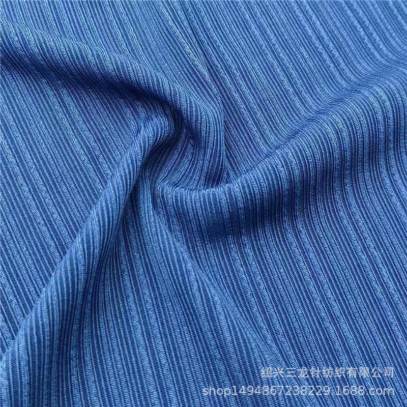 厂家直销230克百褶条 筷子条春夏弹力裤子服装针织面料