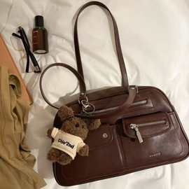 同款上新 伯恩秋语枕头包包女式2025新款复古通勤手提包单肩包