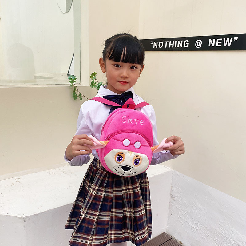 Bolso de felpa informal para bebés transfronterizos, monedero de año, reducción de la carga, mochila de comercio exterior de dibujos animados, mochila de ocio