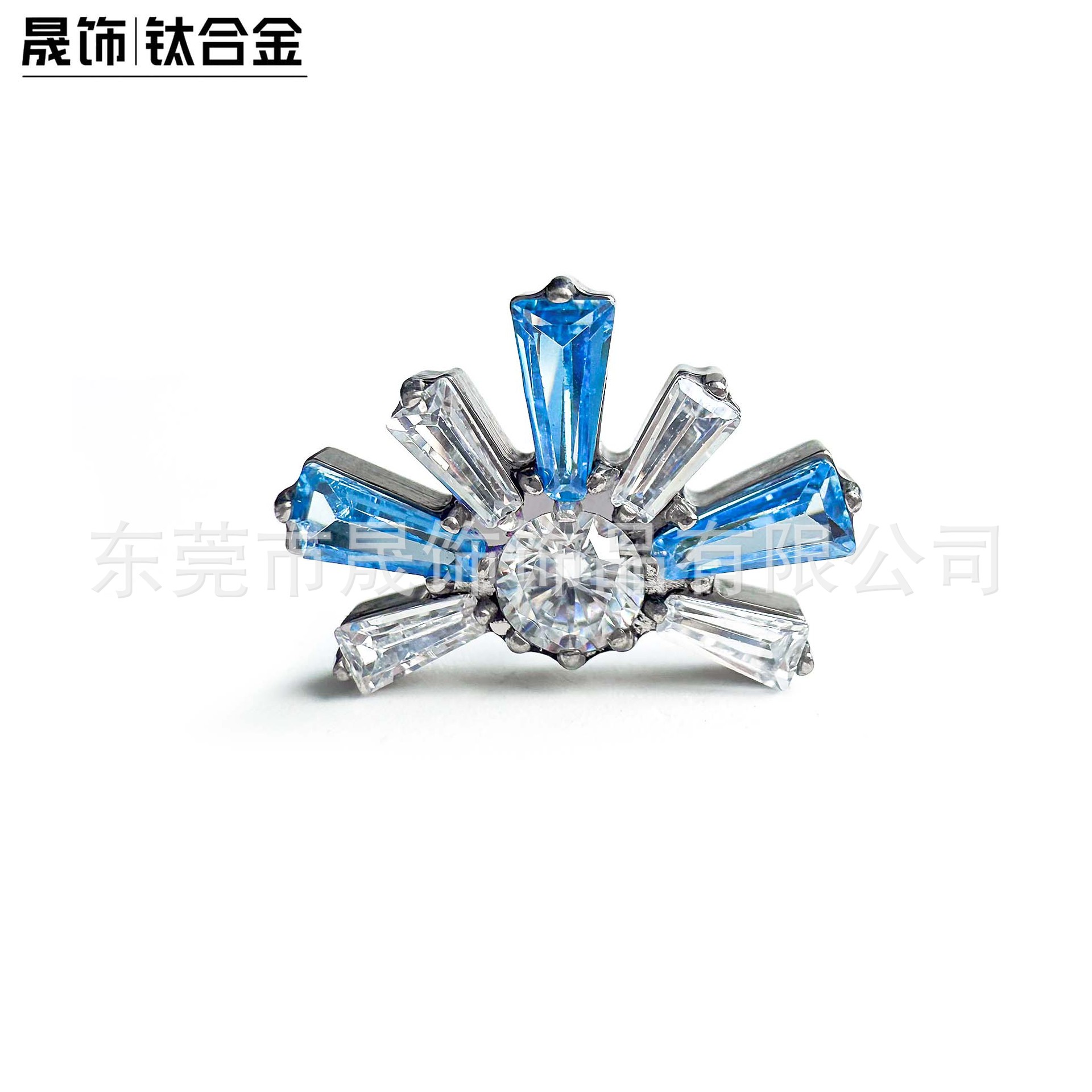 F136 Titanium 小雏菊烟 Flower 渐变 Ear Stud 包 Studded Cubic Zirconia Helix Cartilage Stud G23 Implant Grade Titanium 人体 Piercing Jewelry