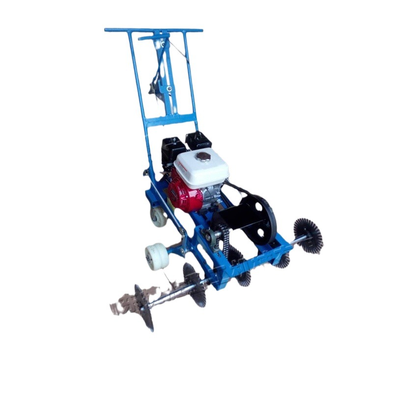 Máquina de marcado césped mano empuje ancho cortador rotatorio cortador hierba pequeño césped natural trasplante equipo redacción