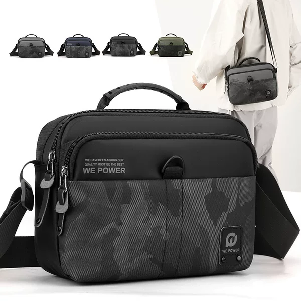 WEPOWER new cross-border Men's shoulder bag casual multi-functional waist bag Nylon Business Men's messenger bag
