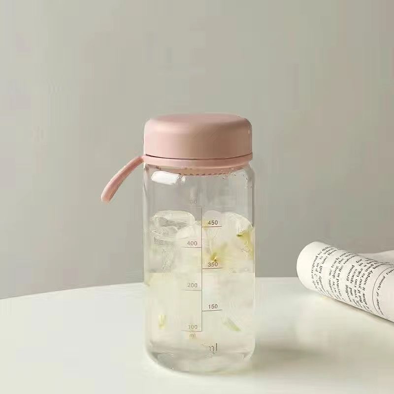 高颜值塑料杯耐高温防摔便携水杯学生简约清新随手杯子带茶漏|undefined