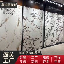 佛山哑光莫奈花园岩板电视背景墙连纹瓷砖客厅玄关轻奢1200X2400