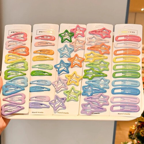 Dopamine Colorful Bangs Hair Clip Side Clip Fringe Hair Pin for Kids and Babies, Duckbill Hair Clip, Hair Accessory for Girls