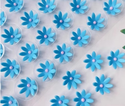 단층 2.2cm 작은 파란색 꽃 108송이