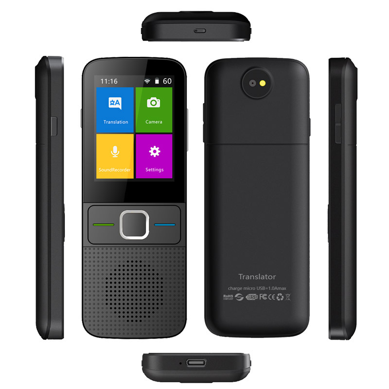 Fuente mayorista inteligente IA traductor multilingüe turístico en el extranjero conferencias traducción simultánea fuera del traductor en línea