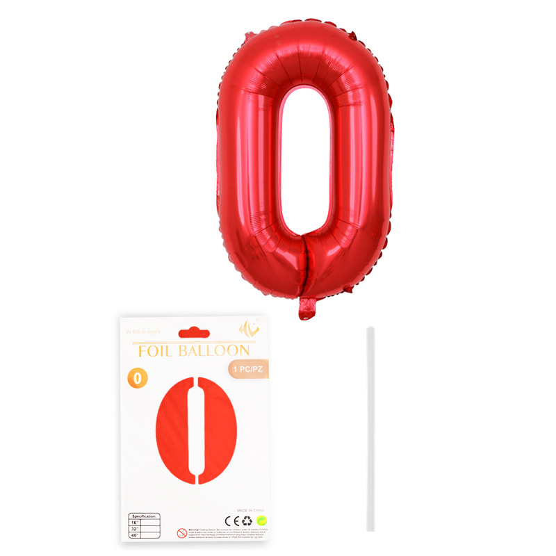 Globo digital de 16 pulgadas tapa dura tarjeta de papel de embalaje independiente película de aluminio Globo Decoración de fiesta de cumpleaños papel de aluminio al por mayor