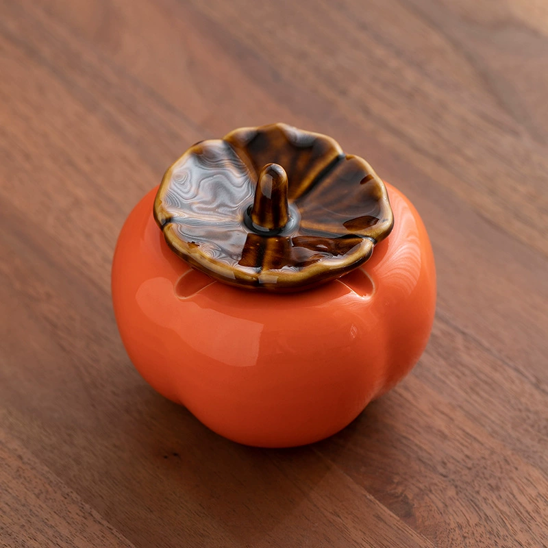 Пепельница для хурмы Керамическая в китайском стиле Ретро Творческая личность Домашняя гостиная Офис с крышкой Подарок Против мух Оптовая продажа