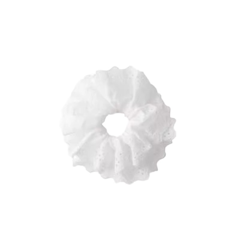 Anillo de cabello de intestino grande para mujeres 2026 nueva sensación de alto nivel de bola de cabeza de cola de caballo encaje de cabello de flores de alta elástica cabeza de cabello image 6