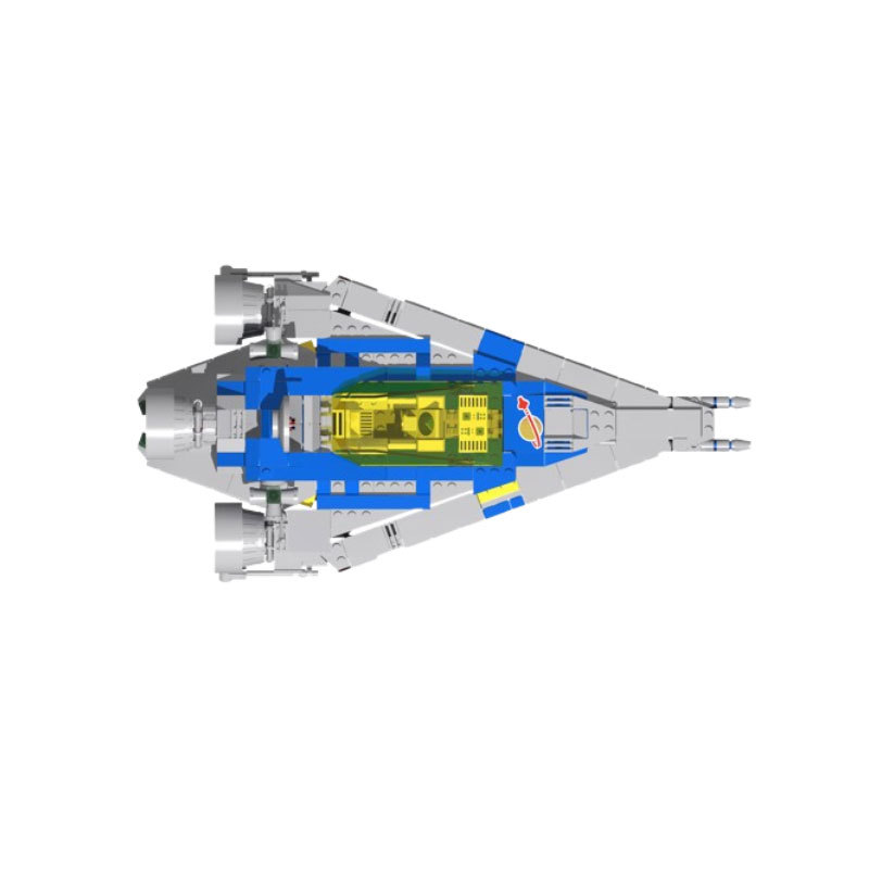 Modelo de construção foguete espacial blocos de montar_voghion.com