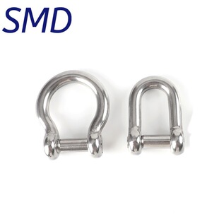 304 stainless steel countersunk head hexagon D-shaped shackle horseshoe U-shaped lifting shackle D-shaped chain connecting buckle