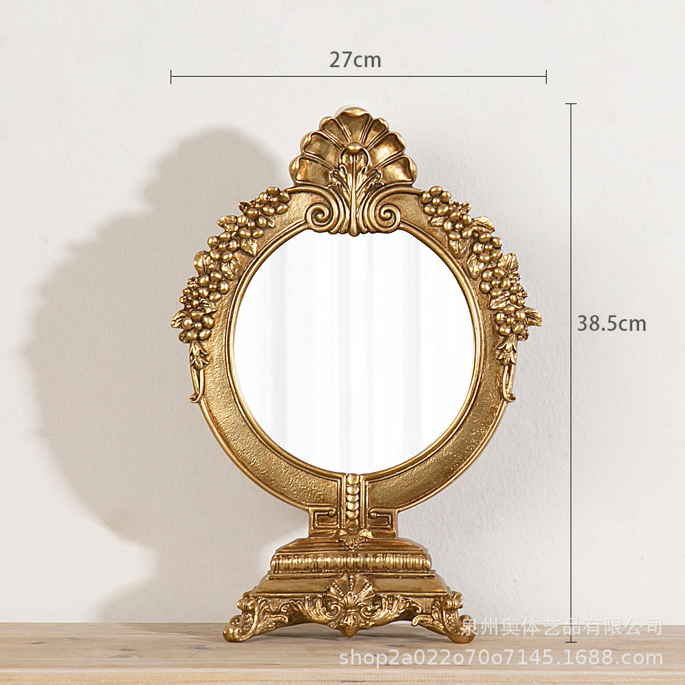 Relief desktop makeup mirror