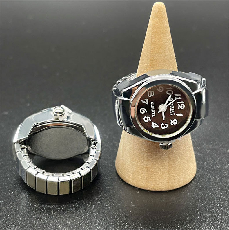 Daily, Street Occasion Quartz Movement Casual Solid Color Quartz Watch Rings