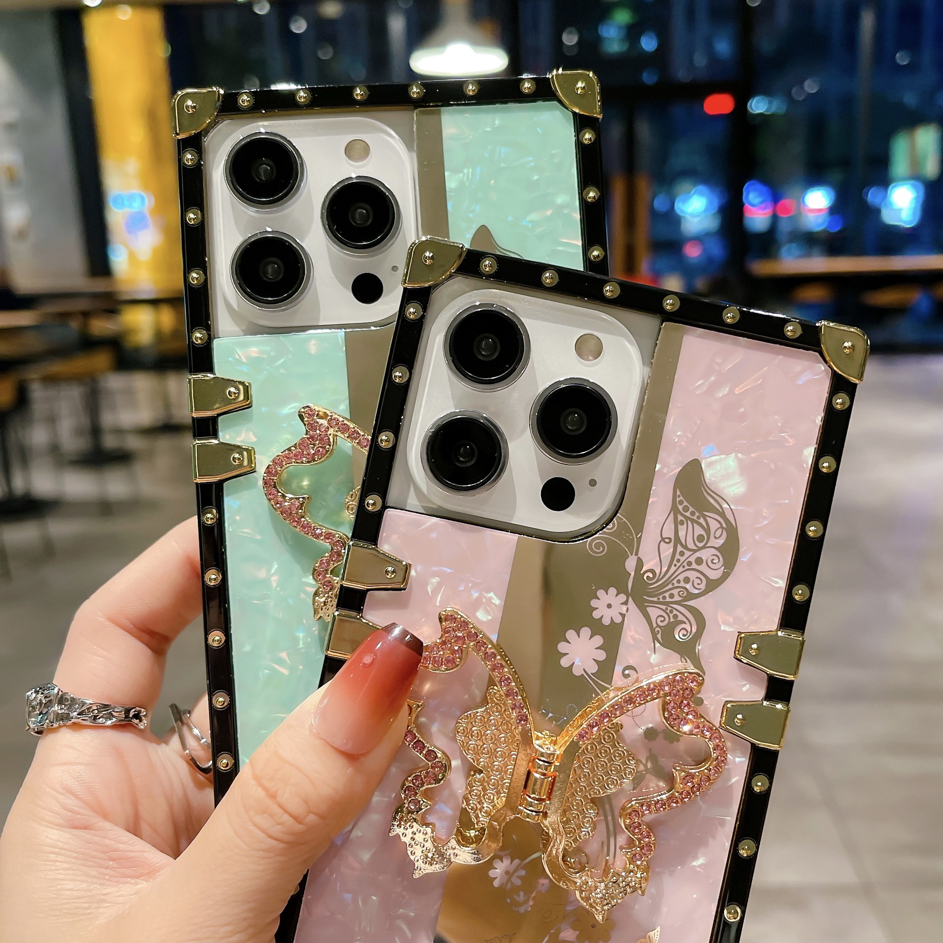 Trendy Butterfly Pattern Phone Case For Iphone 15 Pro Max And S24u_voghion.com