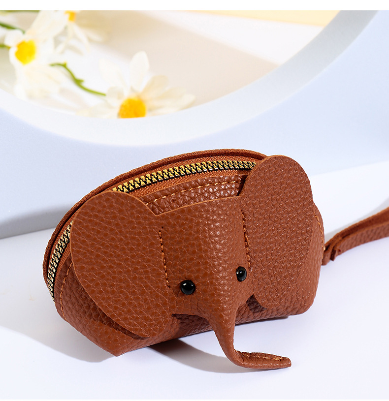 Bolso colgante llave femenina bolsa de tarjetas creativas personalidad pequeña billetera cremallera de color sólido tarjeta de tarjeta de tarjeta de tarjeta múltiple