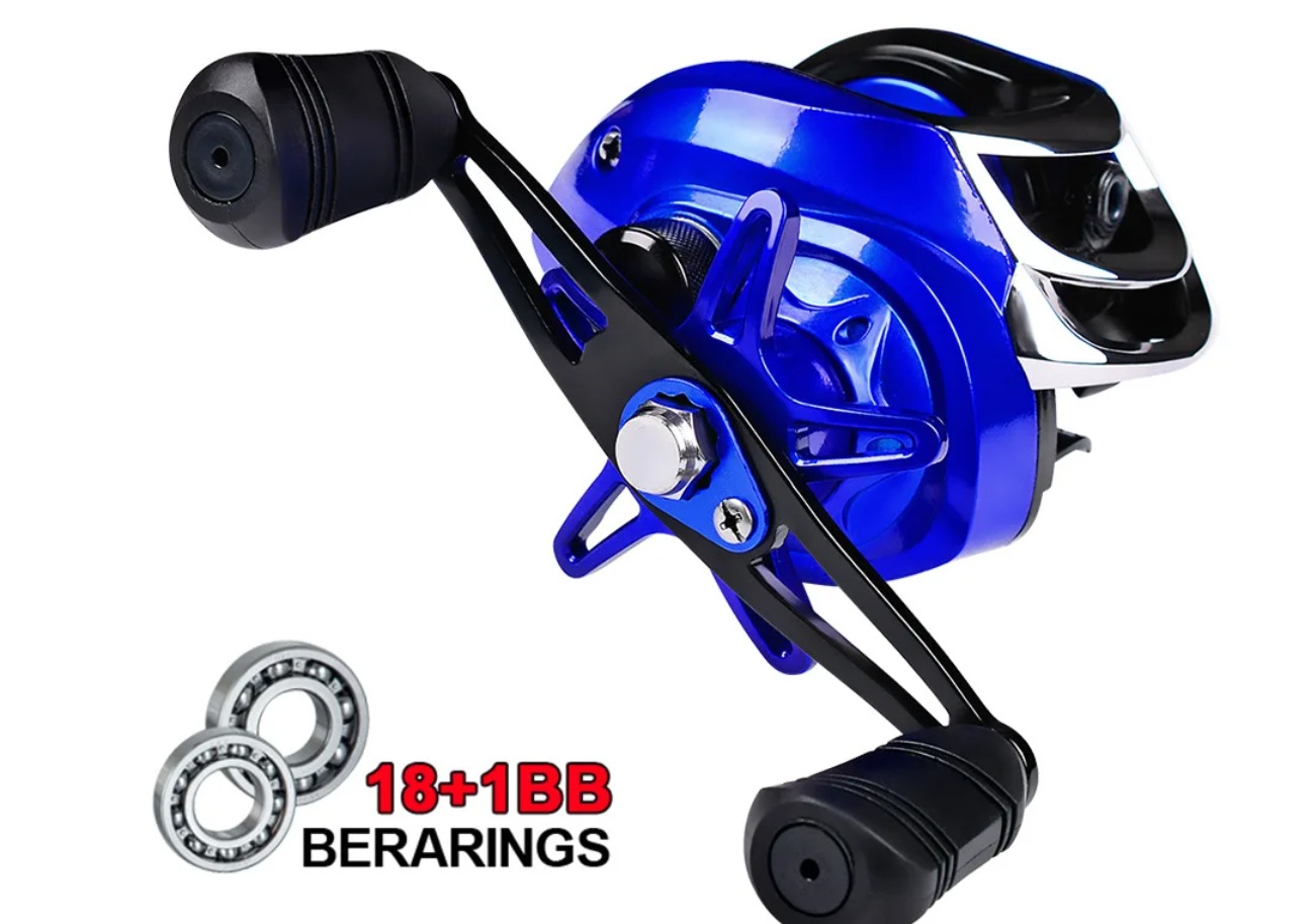 Carrete de pesca micro, totalmente metálico, multiusos, con copa de línea profunda, carrete para línea de pesca, carrete para señuelos, carrete de gota de agua, actualización antirrotura de línea.