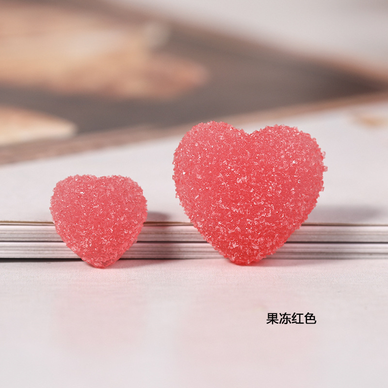 Accesorios de resina suave caramelo amor jalea efecto DIY crema pegamento teléfono móvil Shell parche caja almacenamiento material la horquilla