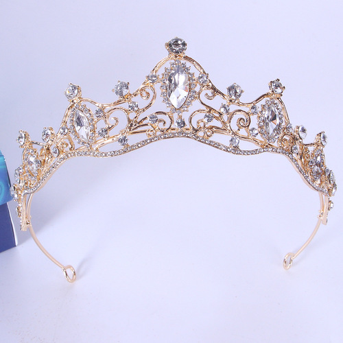 Cross-border Taobao bridal headband crown wedding accessories hair ornaments AliExpress hot-selling crown headband